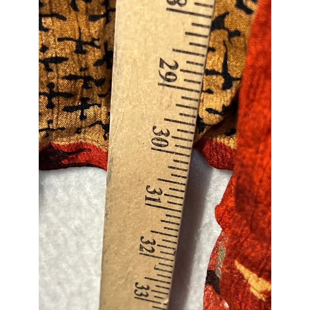 Southwest Indian Foundation Red Geometric Tribal Print Rayon Cardigan 3X Plus - Picture 8 of 10